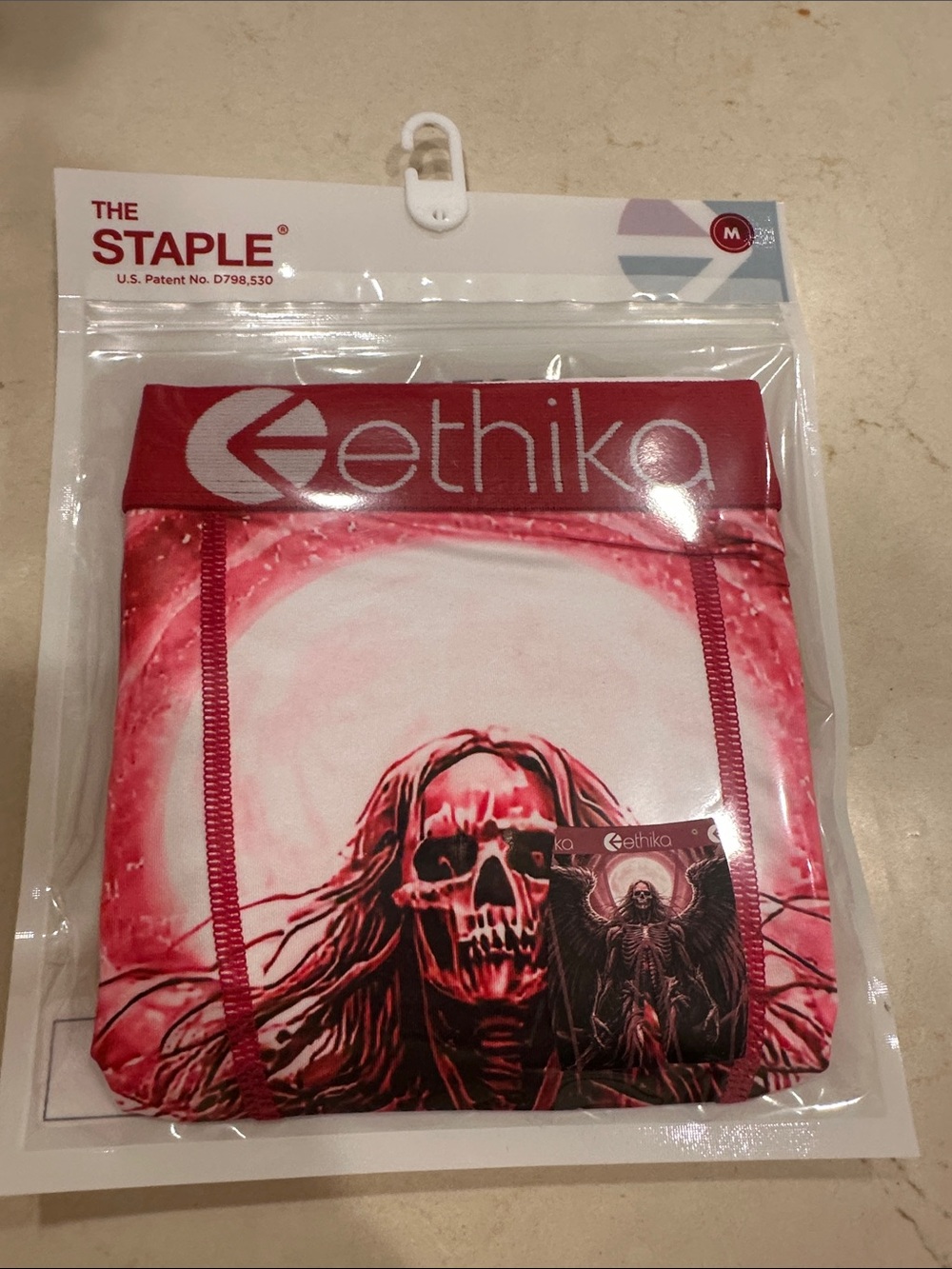 Ethika Red Graphic Men's Boxer Briefs - Size Medium - New in bag